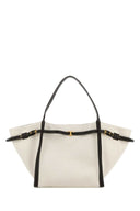 Tod's White Canvas Medium Shopping Bag