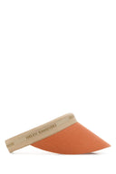 Helen Kaminski Orange Linen Brooke Visor