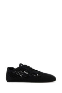 Prada Black Crochet Sneakers