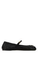 Prada Black Leather Ballerinas