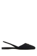 Prada Black Raffia Ballerinas