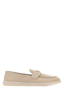 Prada Sand Suede Loafers