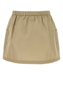 Prada Beige Re Nylon Mini Skirt