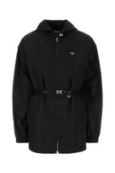 Prada Black Re Nylon Windbreaker