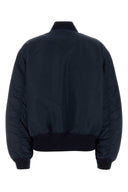 Prada Dark Blue Twill Bomber Jacket