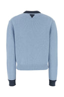 Prada Light Blue Cashmere Blend Sweater