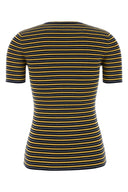 Prada Embroidered Stretch Cotton T Shirt