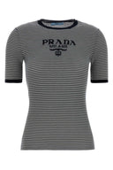 Prada Embroidered Silk T Shirt