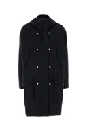 Prada Navy Blue Mohair Blend Overcoat
