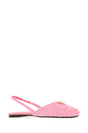 Prada Pink Raffia Ballerinas
