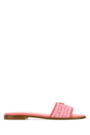Pantofole Prada in rafia rosa