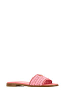 Pantofole Prada in rafia rosa