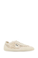 Prada Ivory Crochet Sneakers