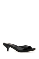 Prada Black Leather Mules