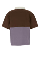 Prada Two Tone Cotton Polo Shirt