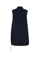 Prada Navy Blue Poplin Mini Dress