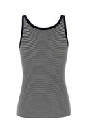Prada Embroidered Silk Tank Top