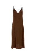Prada Brown Satin Dress