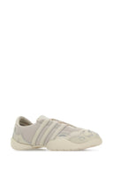 Y3 Yamamoto Chalk Fabric And Leather Regu 2002 Sneakers