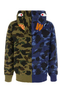 Bape Printed Cotton Split Camo Shar K Sweatshirt