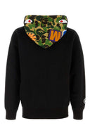 Bape Black Cotton Abc Camo Shark Sweatshirt