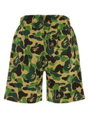 Bape Printed Cotton Abc Camo Shark Bermuda Shorts