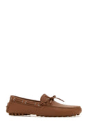 Prada Caramel Leather Loafers