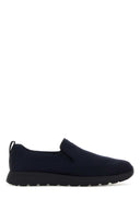 Prada Dark Blue Jersey Slip Ons