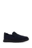 Prada Dark Blue Jersey Slip Ons