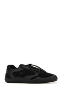 Prada Black Leather And Mesh Speedrock Sneakers