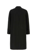 Prada Black Cotton Overcoat