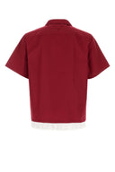 Prada Tiziano Red Poplin Shirt