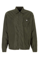 Prada Olive Green Re Nylon Shirt
