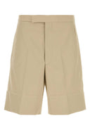 Prada Sand Cotton Bermuda Shorts