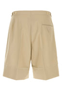 Prada Sand Cotton Bermuda Shorts