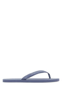 Prada Cerulean Blue Leather Thong Slippers