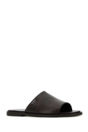 Prada Dark Brown Leather Slippers