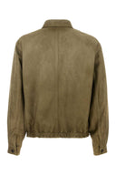 Prada Army Green Suede Jacket