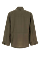 Prada Olive Green Mohair Blend Jacket