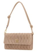 Miu Miu Pastel Pink Leather Shoulder Bag