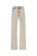 Miu Miu Ivory Denim Jeans
