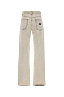 Miu Miu Ivory Denim Jeans