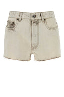 Miu Miu White Denim Shorts