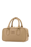 Miu Miu Beige Leather Arcadie Handbag