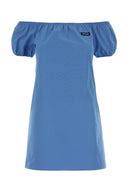Miu Miu Cerulean Poplin Mini Dress