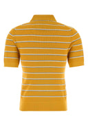 Miu Miu Embroidered Stretch Cotton Blend Polo Shirt