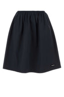 Miu Miu Graphite Poplin Skirt