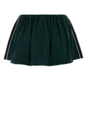 Minigonna Miu Miu In Cotone Verde Bottiglia