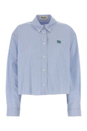 Miu Miu Embroidered Poplin Shirt