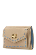 Miu Miu Sand Leather Wallet